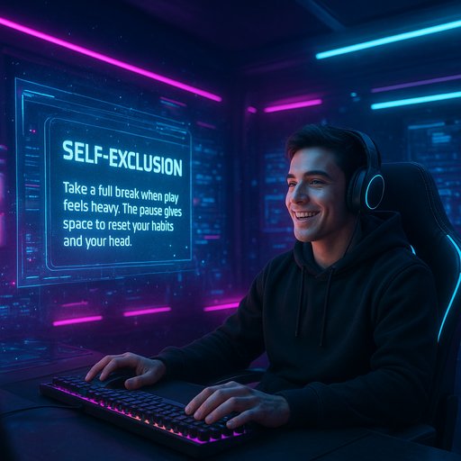 TK333 Login self exclusion notice on laptop